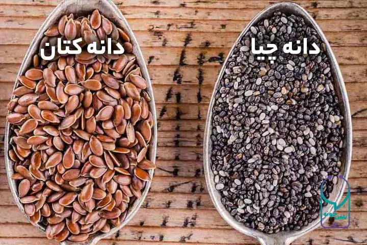 دانه چیا و دانه کتان