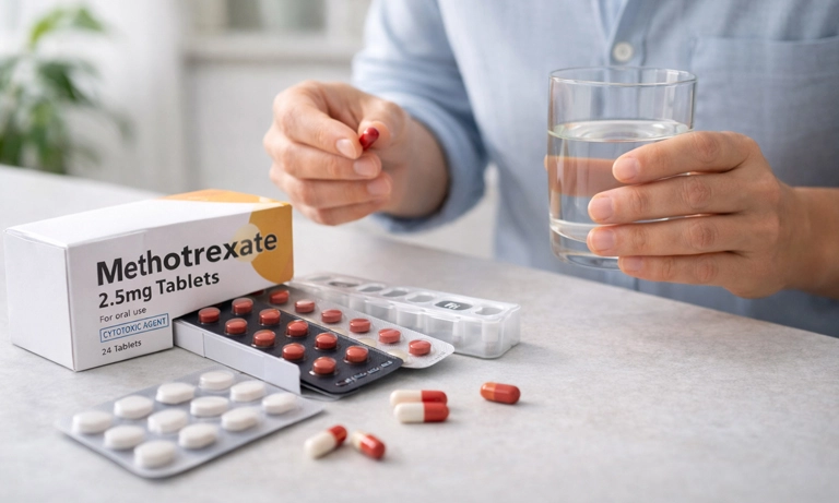 زمان مصرف قرص متوتروکسایت