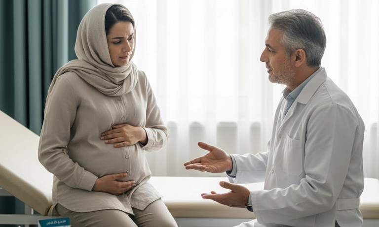 معده درد شدید در بارداری