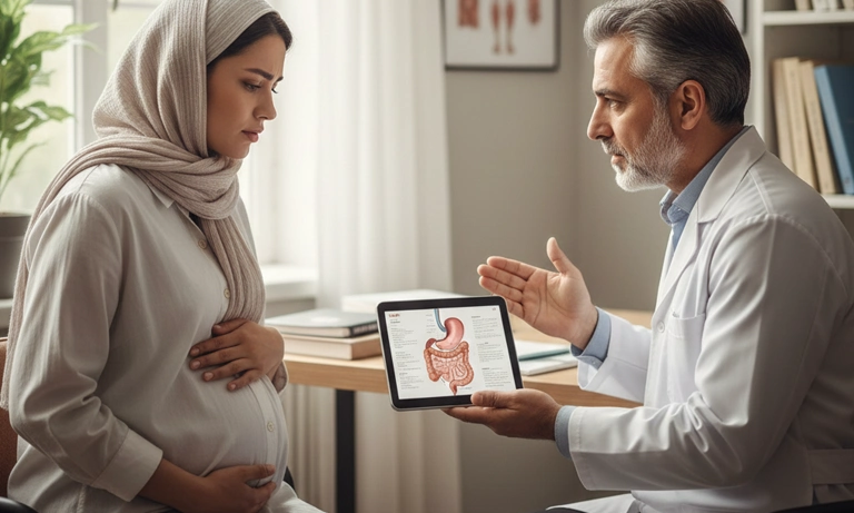 علت معده درد در بارداری در سه ماه دوم و سوم