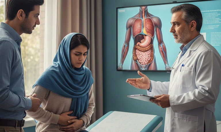 علت معده درد شدید