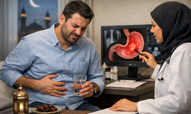 دلایل ورم معده در ماه رمضان