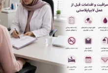 اقدامات قبل از لابیاپلاستی
