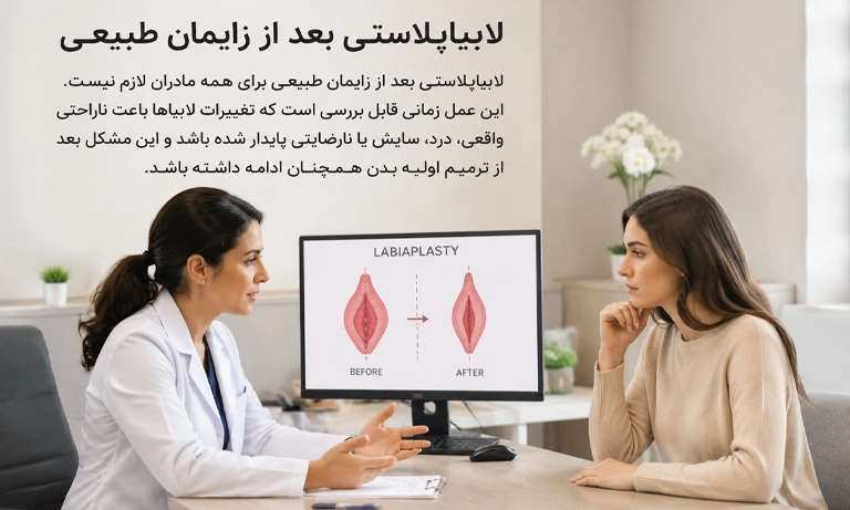 لابیاپلاستی بعد از زایمان طبیعی