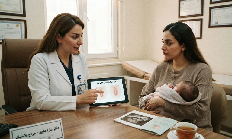 عوارض لابیاپلاستی بعد از زایمان