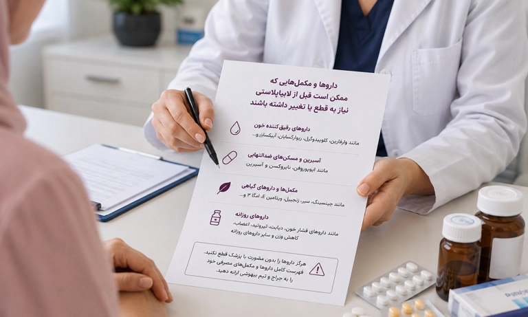 مراقبت قبل از عمل لابیاپلاستی