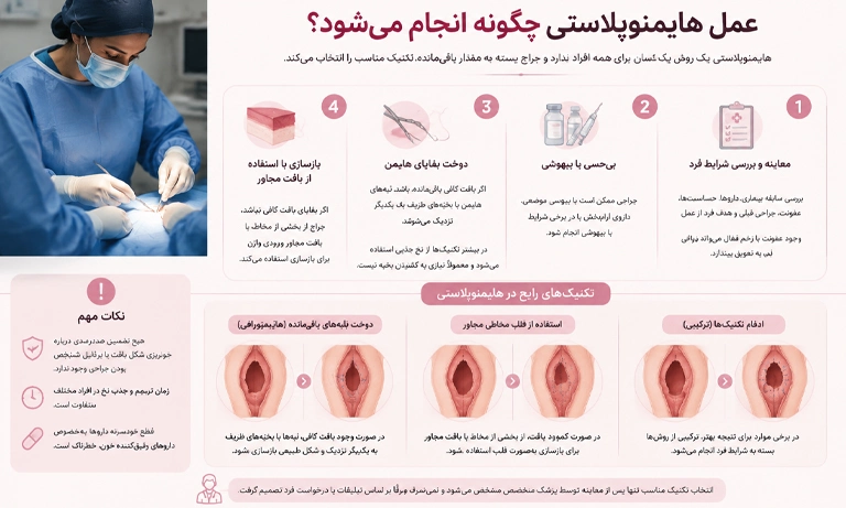 عمل هایمنوپلاستی چگونه ست