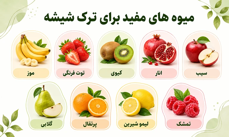 میوه های مفید برای ترک شیشه