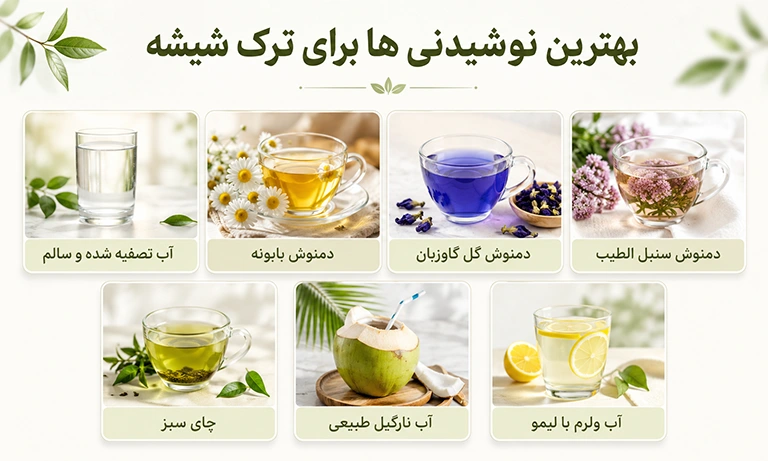 نوشیدنی مناسب بعد از ترک شیشه