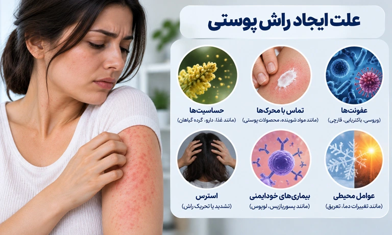 علت ایجاد راش پوستی