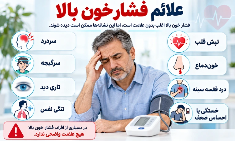 علائم فشارخون بالا چیست